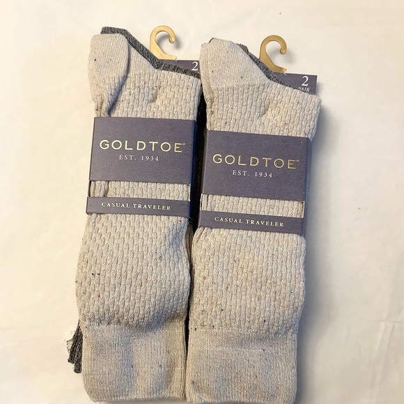 Gold toe 4 Pairs of Men’s Socks Size 6 to 12 NWT - Picture 2 of 4